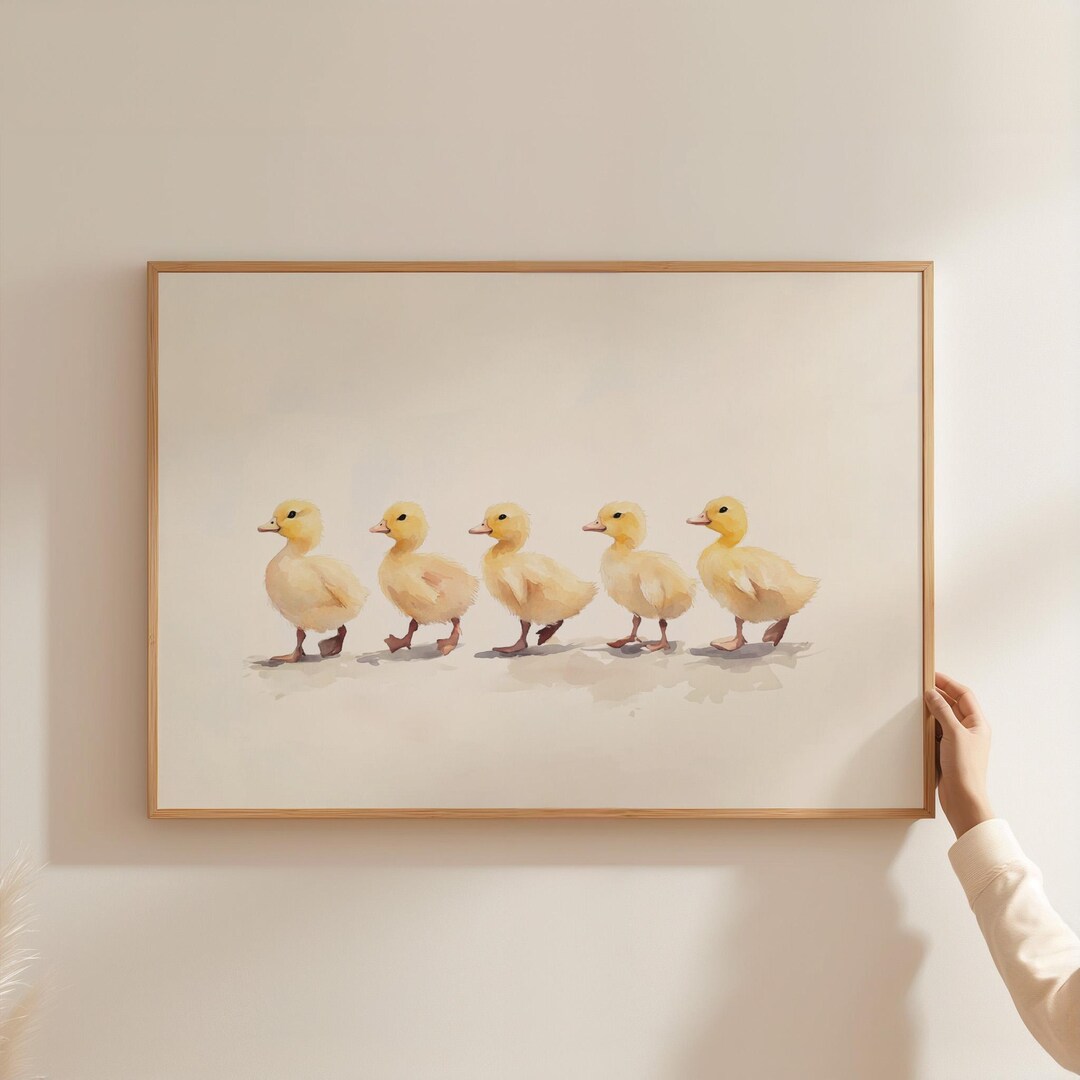 Baby Duck Nursery Wall Art Baby Farm Animal Print Farmhouse Nursery ...