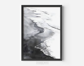 Ocean Waves Oil Painting PRINTED art print Beach waves Coastal Decor Ocean decor vintage art CP2-A1