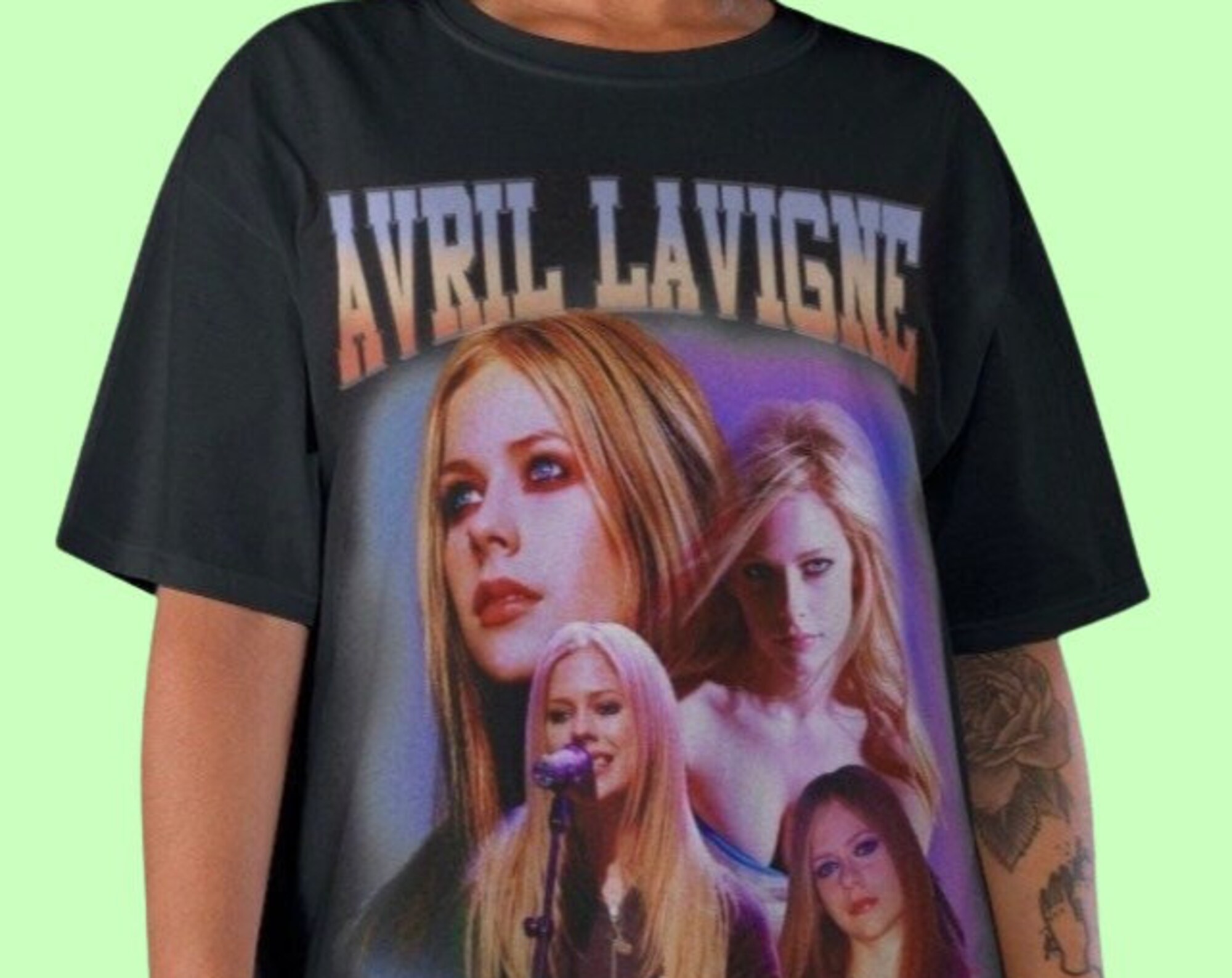 Discover Maglietta T-Shirt Avril Lavigne Per Uomo Donna Bambini - Cantante Famosa Avril Lavigne