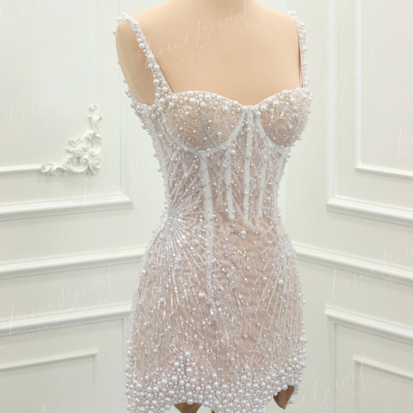 White Wedding Reception Dress - Etsy