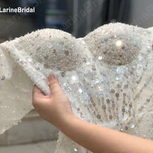 Sparkling Short Wedding Dresses, Mini Wedding Dresses, Custom Wedding Dresses For Brides. image 3