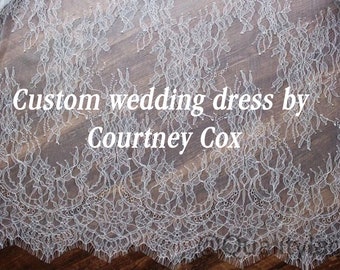 Custom wedding dress by Courtney Cox