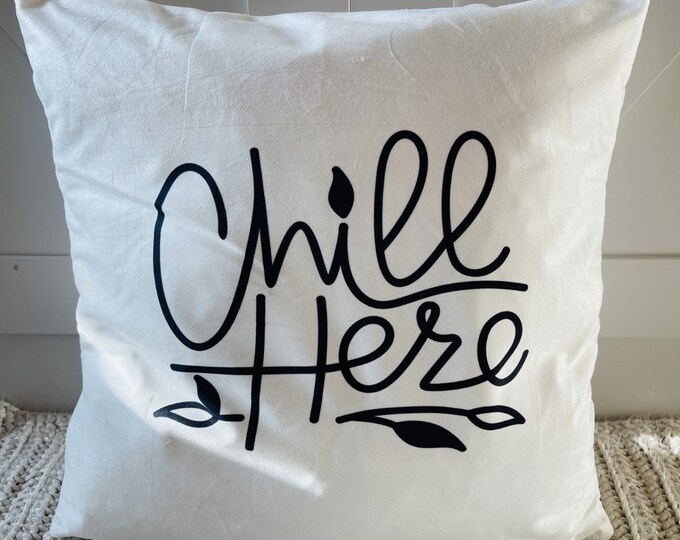 Chill Here Decorative Pillow