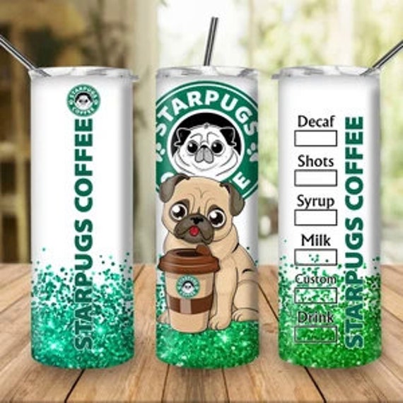 Personalized Pugs Starbucks Tumbler 20 Oz Insulated Cup for Hot and Cold  Drinks - Etsy Israel