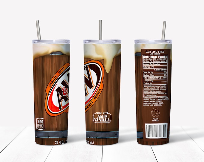 20 oz dual lid A&W Tumbler