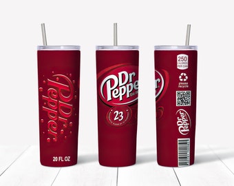 20 oz  Dr. Pepper Tumbler for hot and cold drinks Personalized