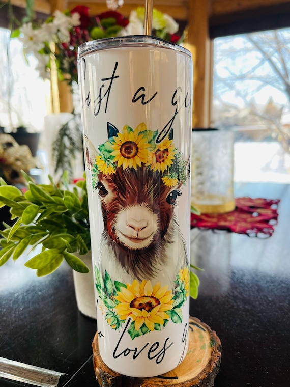 20 oz Just a girl who loves Goats Tumbler