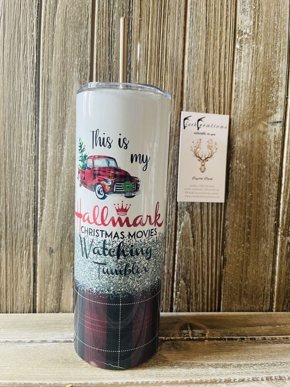 This is My Hallmark Christmas Moves Watching 20 oz Tumbler for hot and cold beverages