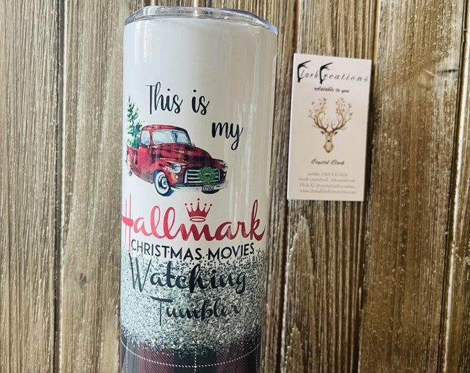 This is My Hallmark Christmas Moves Watching 20 oz Tumbler for hot and cold beverages