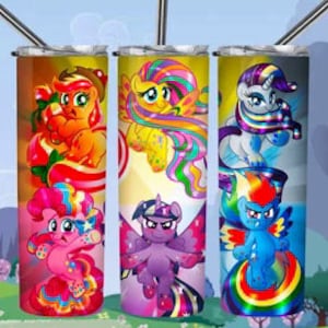 Gobelet My Little Pony à double couvercle de 20 oz pour boissons chaudes et froides, personnalisation incluse