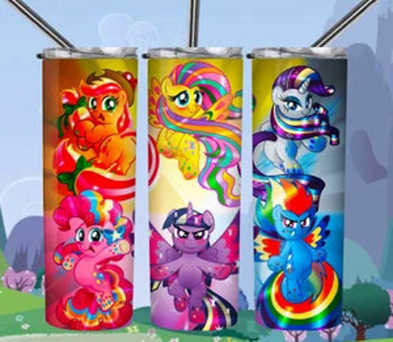 My Little Pony Tumbler: 20 Oz Insulated Cup With Dual Lids