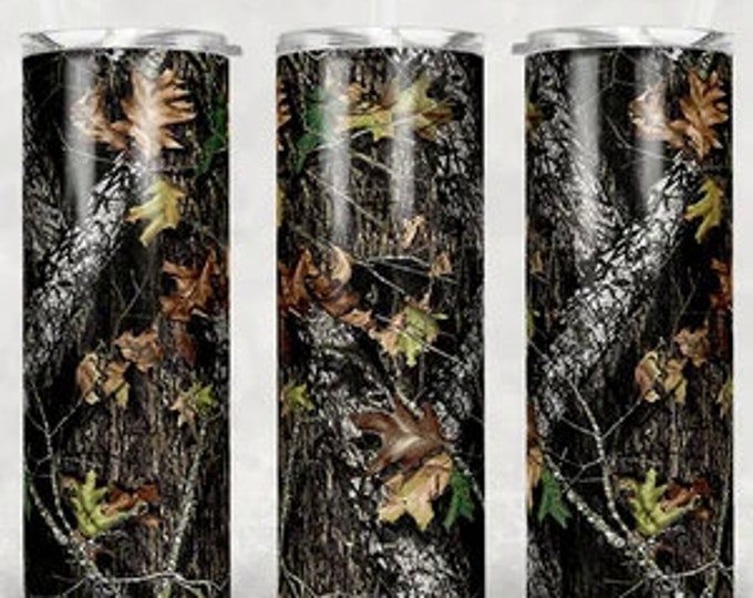 20 oz dual lid Camo Tumbler