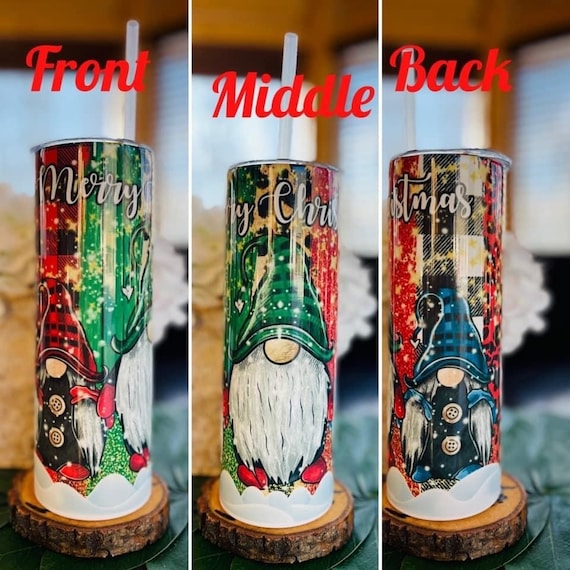 Gnome Christmas 20 oz Tumbler For Hot And Cold Beverages