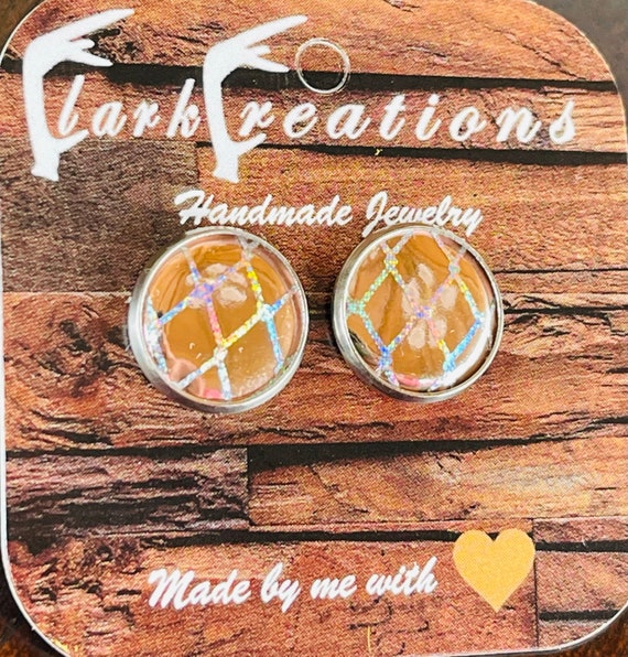 Shine Bright Diamond Kelowna Stud Leather Earrings