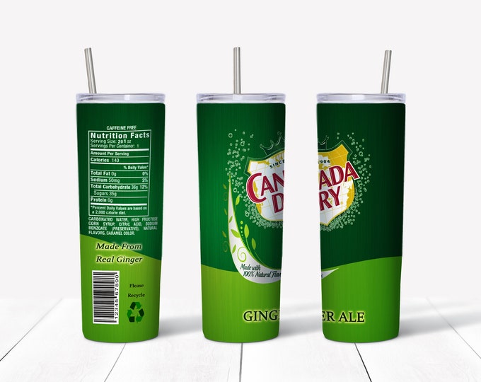 20 oz dual lid Canada Dry Tumbler