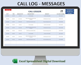 Phone Call Notes Template | Digital Download PDF, PNG, & SVG - Etsy Canada