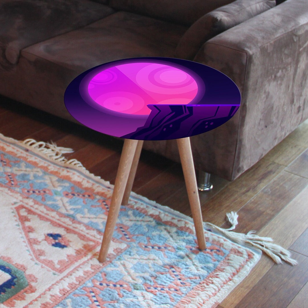 Round Coffee Table Teak Coffee Table Round Dinning Table Etsy