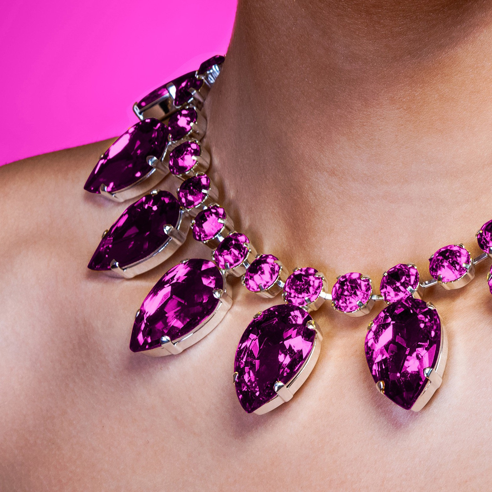 discount 65% WOMEN FASHION Accessories Costume jewellery set Pink NoName costume jewellery set Pink/Silver Single 