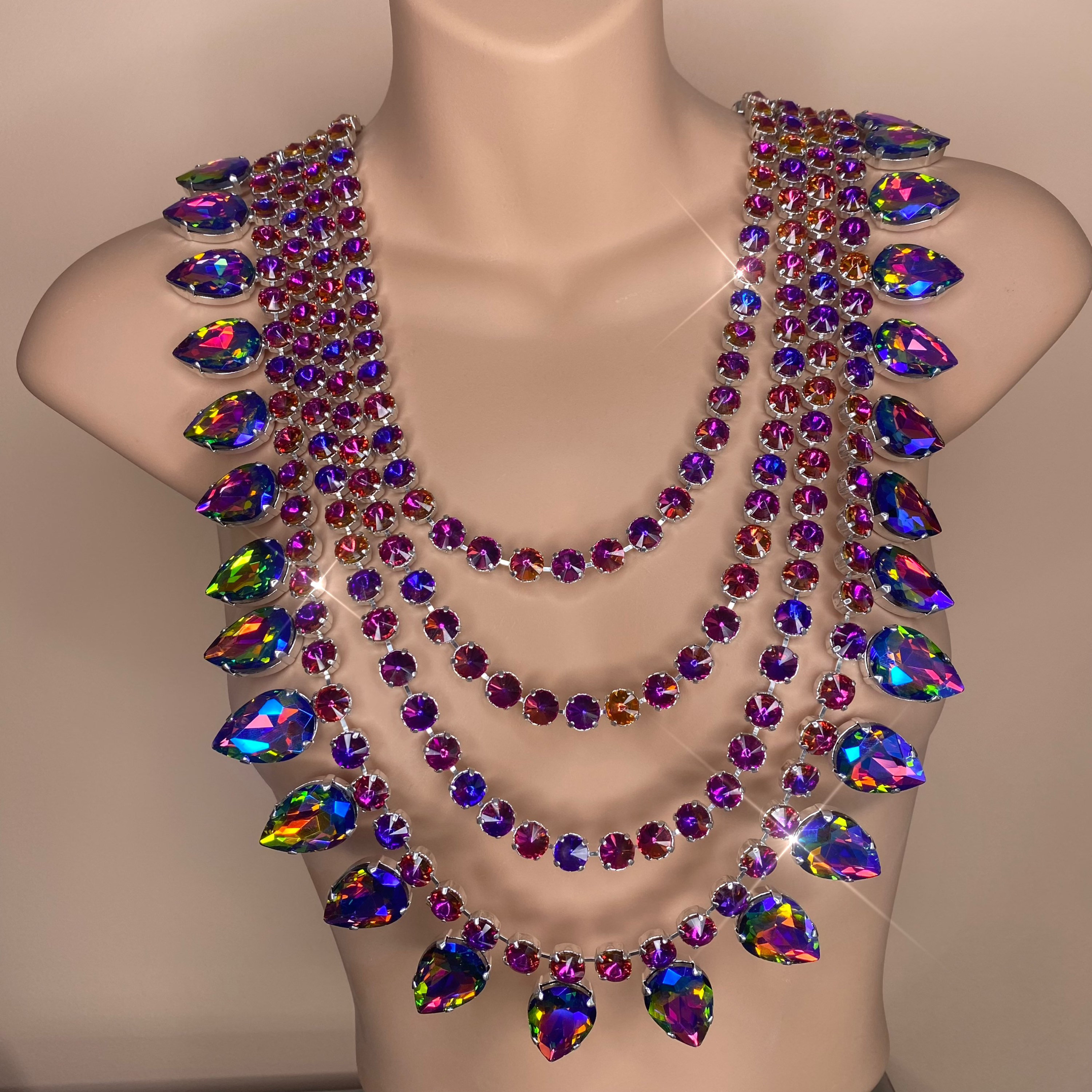 Full chest best sale necklace