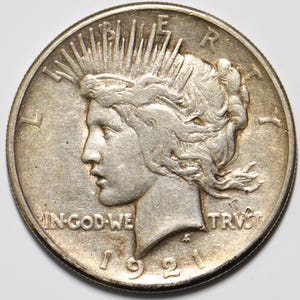 1921 Peace Dollar XF