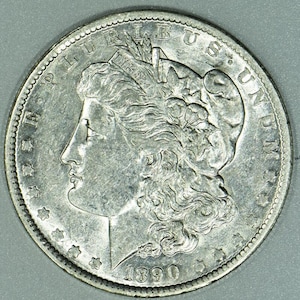 1890-O Morgan Dollar; Nice AU+