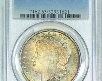 1885-O Morgan Dollar PCGS MS-63; Nice Toning!