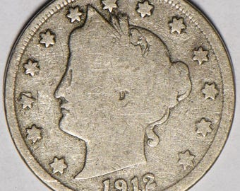 1912-S Liberty Nickel; VG; First S-Mint Nickel!