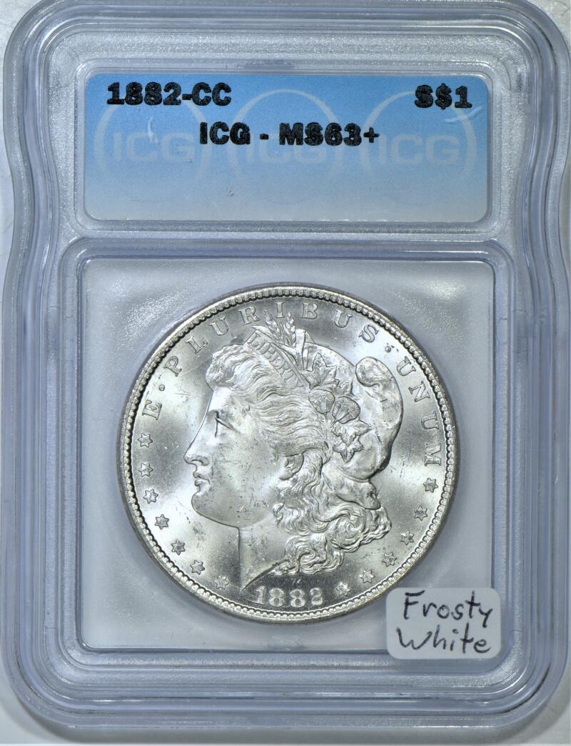 1882年(S)モルガンダラー銀貨 Morgan Dollar専用ケース入り アメリカ 1882年（S）1ドル銀貨 モルガンダラー PCGS MS66