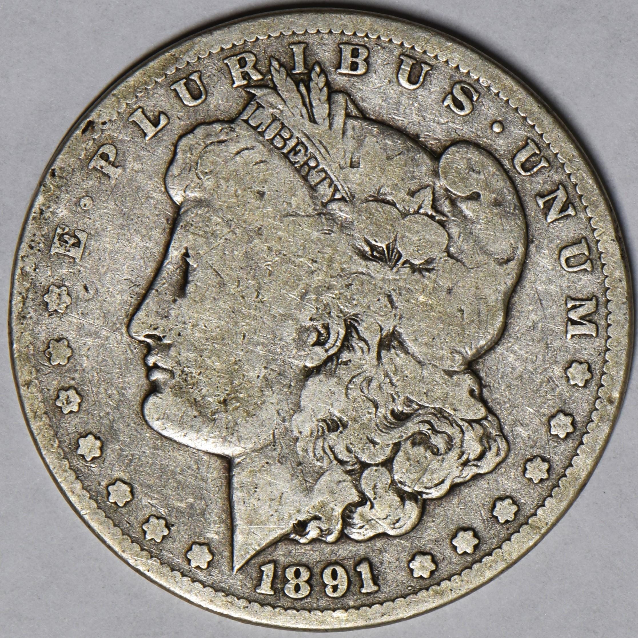 モルガン - ダラー 1891年 0 O モルガン・ダラー：アメリカの有名な