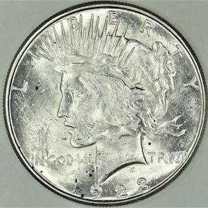 1923-S Peace Dollar; BU