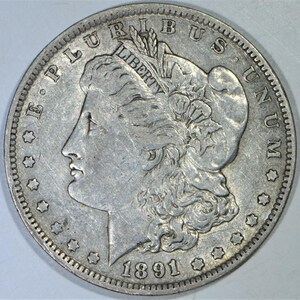1891-O Morgan Dollar; Virgin Original, Choice XF