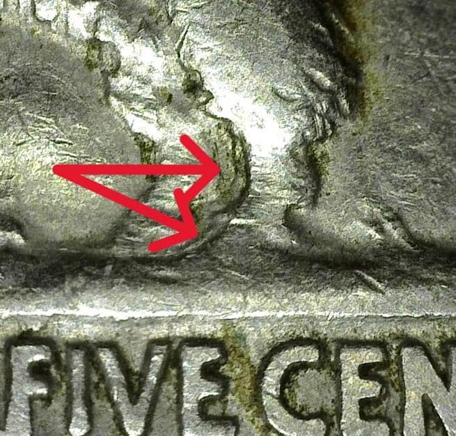 1930 Buffalo Nickel Doubled Die Reverse FS-801; Nice Original F