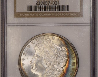 1886 Morgan Dollar NGC MS-65; Nice Tone!