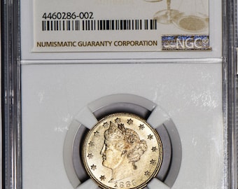 1883 No Cents Liberty Nickel NGC MS-64; Flashy P.Q.!