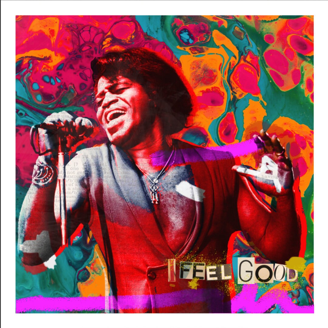 James Brown Psychedelic. Limited Edition Print - Etsy