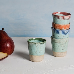 Espresso Cup, Cortado Pottery Cup, Ceramic Coffee Cup, Rustic Coffee Cups, Chinese Tea Cup, Japanese Tea Cup, Coffee Lovers, Office Gift