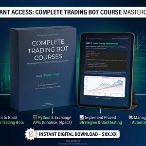 Curso de Bots de Trading Algorítmico / Código Python, Automatización de Criptomonedas (Descarga Digital) imagen 8