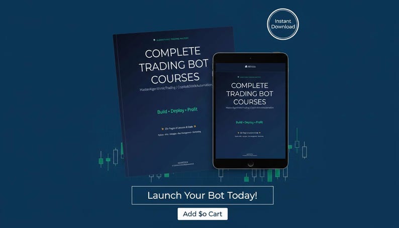 Curso de Bots de Trading Algorítmico / Código Python, Automatización de Criptomonedas (Descarga Digital) imagen 1