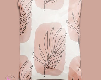 Boho Leaf Print Poly Mailers: 6x9 Boutique Shipping Bags