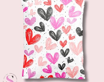 40 10x13 Pink Flower Designer Poly Mailers Plastic Envelope Shipping...