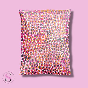 25ct-100ct 10x13 Poly Mailer Confetti Print, 3,15mil de espessura Premium Boutique Poly Mailers - Cute Poly Mailers para pequenos negócios