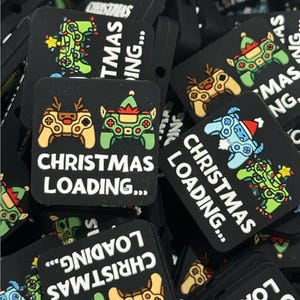 Mando de videojuegos con cuentas de silicona para Navidad