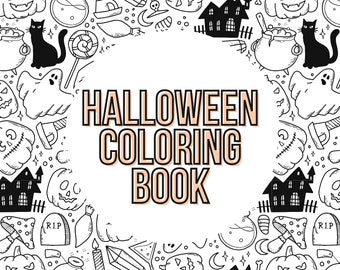 Bold & Easy Halloween Coloring Book Volume 2 - Etsy