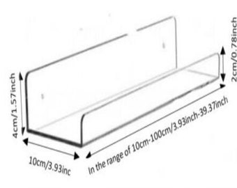 Clear Acrylic Office Storage Rack, Modern Design, Home Organizer, Desk Stand