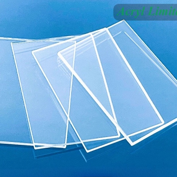 Clear Acrylic Perspex Sheet | Laser Cut to Size | A4 A5 A6 | Plastic Panels