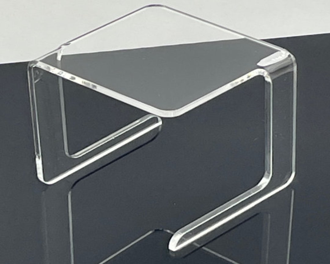 Clear Display Stands Risers / Perspex / Acrylic Display Shelves - Etsy UK