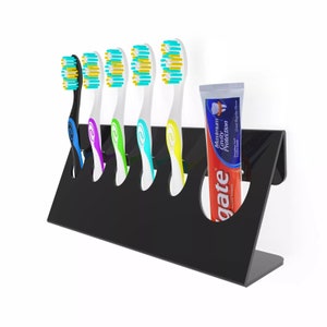 Acryl Zahnbürste Zahnpasta Halter 5 x Zahnbürstenständer oder Wand Montiert