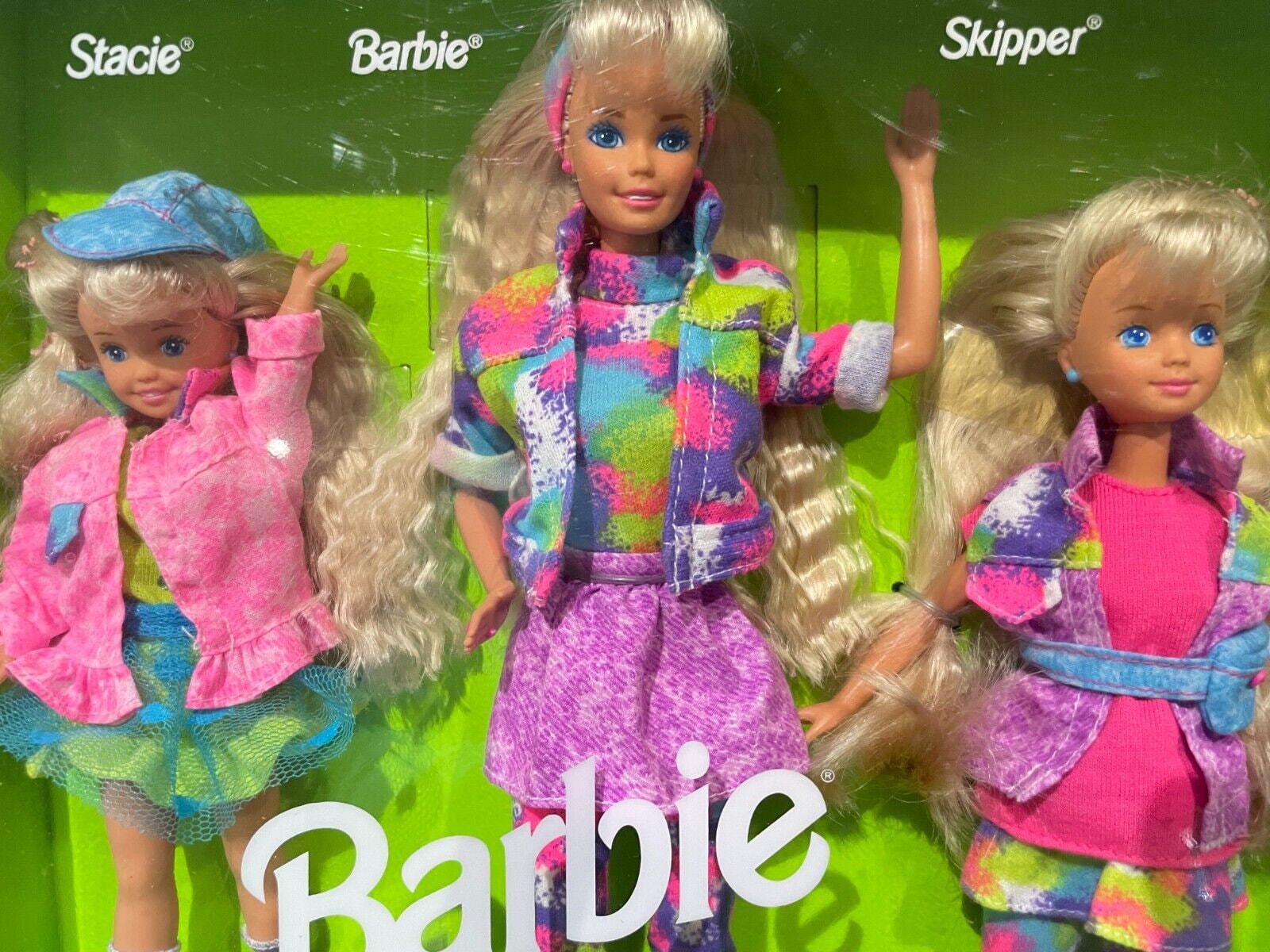 NRFB 1991 Barbie Sharin' Sisters Gift Set Barbie/stacie/skipper