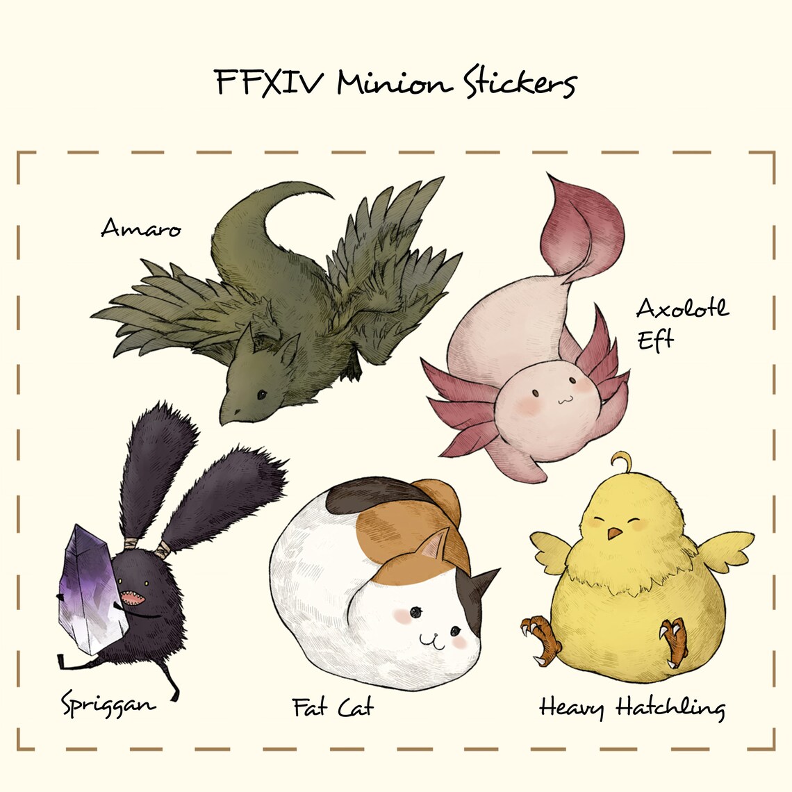 FFXIV Minion Stickers - Etsy