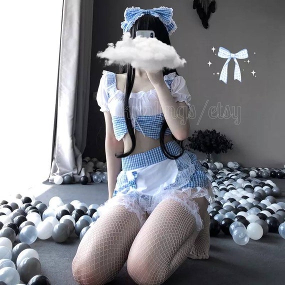 Alice in Wonderland Cute Lingerie Costume Stockings Set Etsy